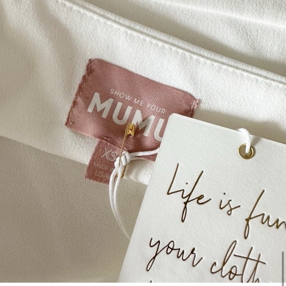 Show Me Your MuMu Eden Mini Dress White Size XS - Picture 4 of 4